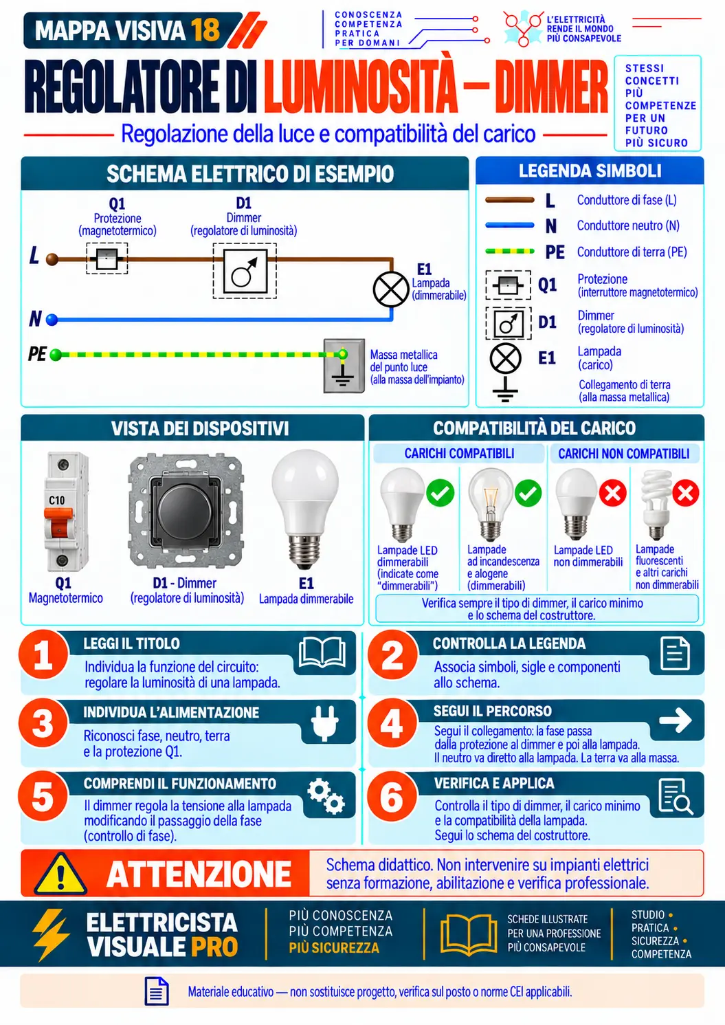 Schema visivo: Regolatore di luminosità (dimmer)